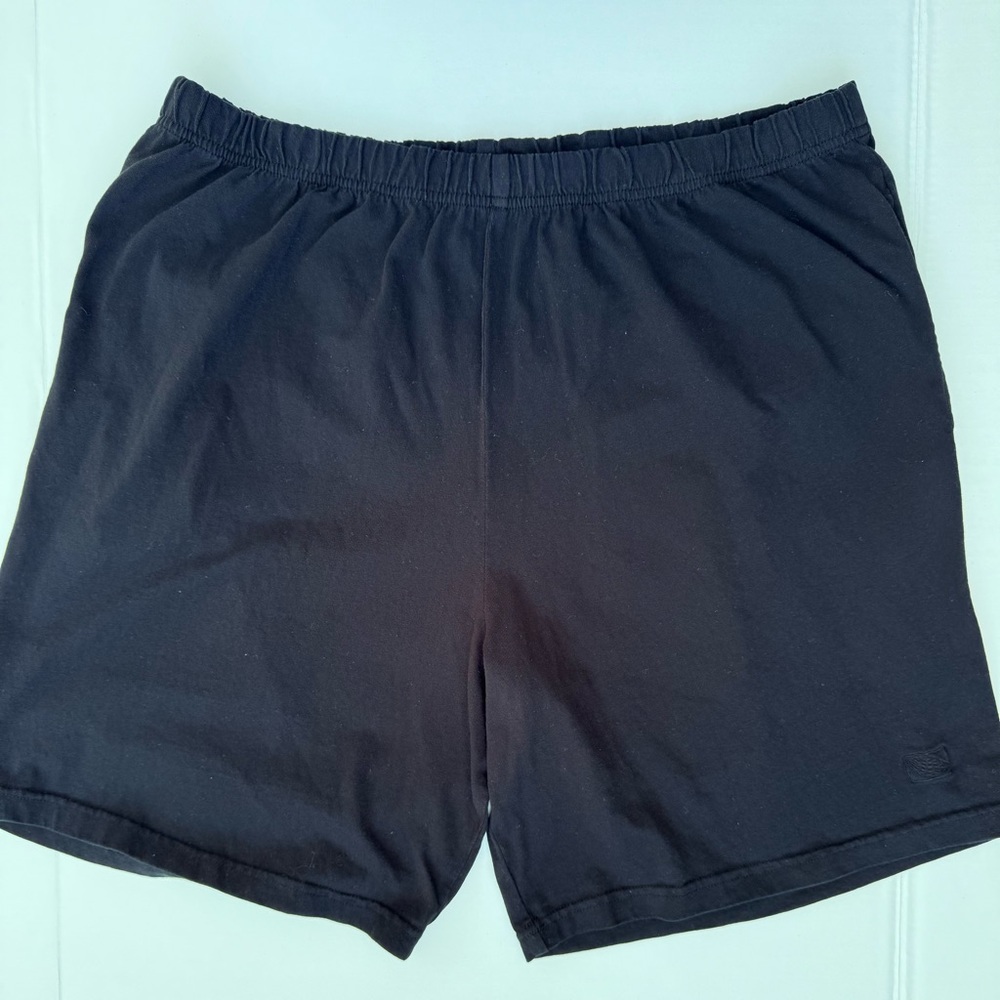 JUNONIA Black 100% Cotton Knit Shorts Size 2X (now JunoActive)